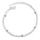 Pulseira de Prata 925 Feminina Estilo Charm Bracelet