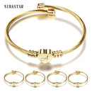 Pulseira Feminina de Punho com Inicial