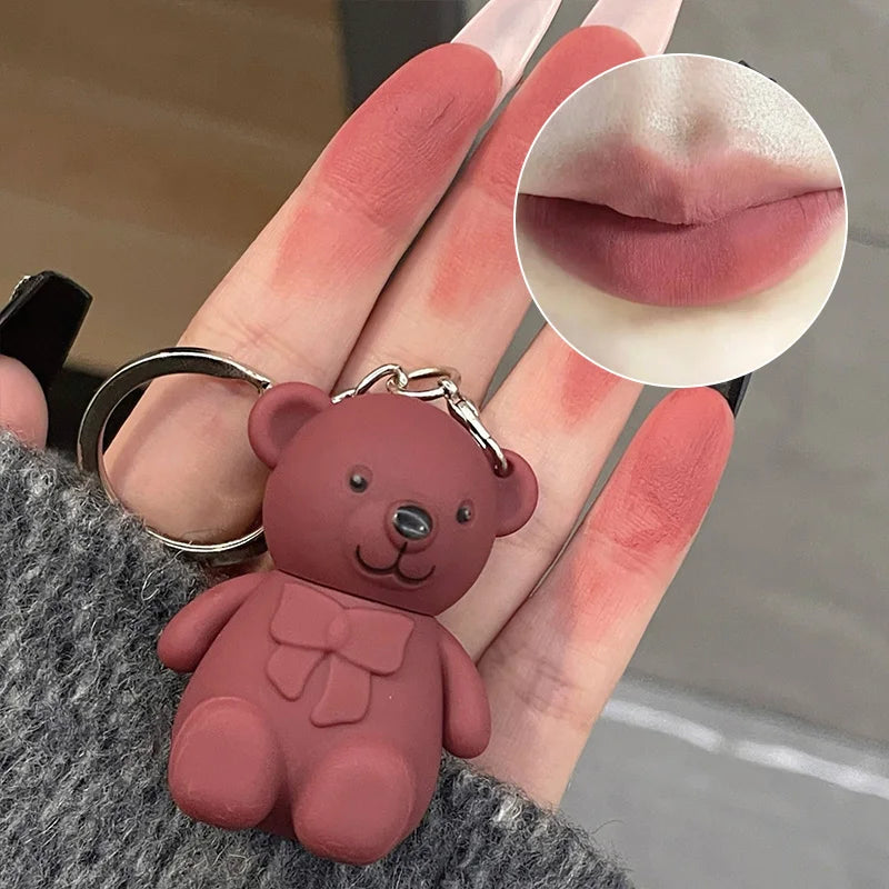 Batom Gloss Mate em Formato de Urso