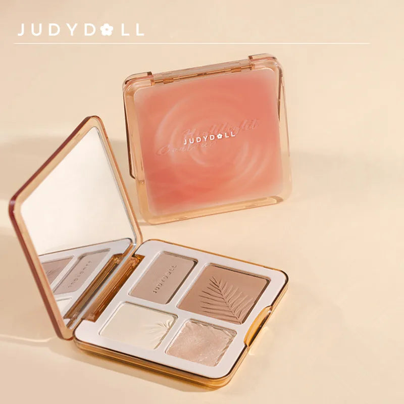 Paleta Iluminadora Facial Judydoll – Brilho Radiante e Contorno Perfeito!